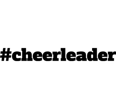 Wandspruch cheerleader zitat - TenStickers