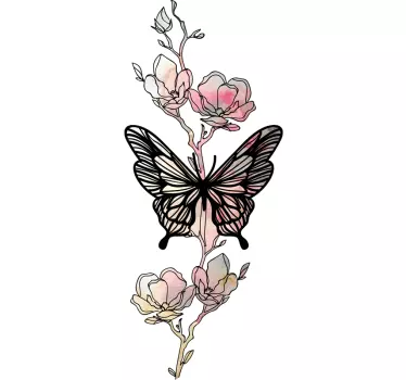 Wandaufkleber Schmetterling Schmetterlingskunst - TenStickers