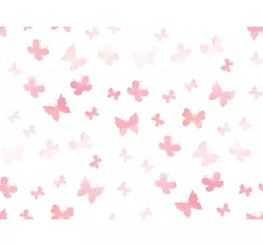 Klebefolie für Möbel Rosa Schmetterlinge - TenStickers