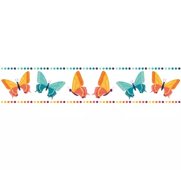Schmetterling Wandtattoo Zweifarbige Schmetterlinge - TenStickers