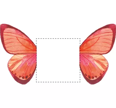 Wandtattoo Lichtschalter Zweifarbige Schmetterlinge - TenStickers