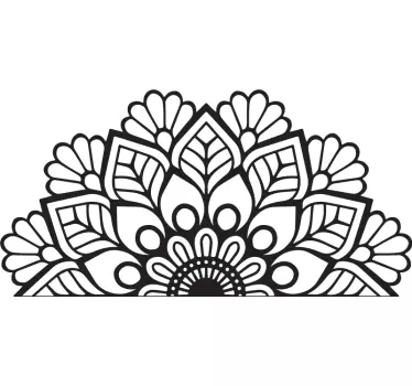 Aufkleber Bett Mandala kopfteil - TenStickers