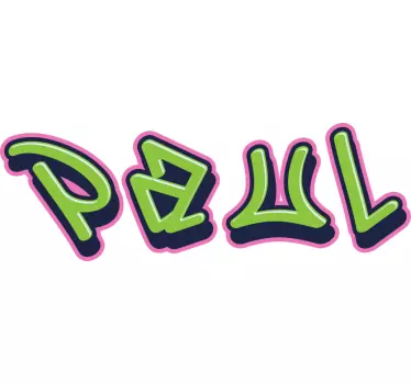 Sticker Motivation bunter anpassbarer name - TenStickers