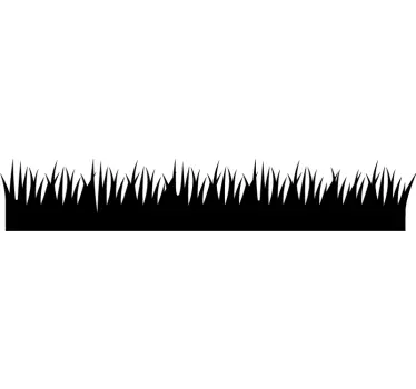 Wandtattoo Pflanze Cartoon gras silhouette - TenStickers