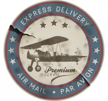 Air Mail Laptop Sticker - TenStickers