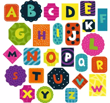 Aufkleber Text Alphabet - TenStickers