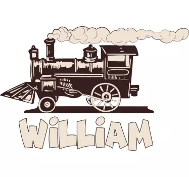 Personalisierte Sticker Zug mit Namen - TenStickers