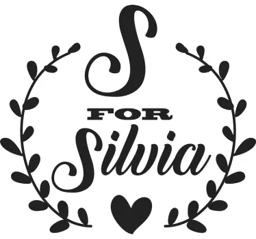 Wandtattoo Zitat personalisiertes namensdesign - TenStickers