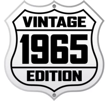 Vintage 1965 Autoaufkleber - TenStickers