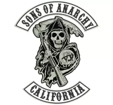 Motorrad Tattoo Sohn eines anarchie themenrads - TenStickers