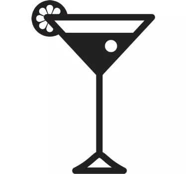 Wandtattoo Coktailglas - TenStickers