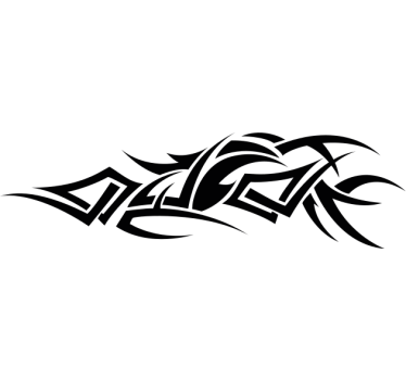 Aufkleber Auto Stammesdekoration - TenStickers