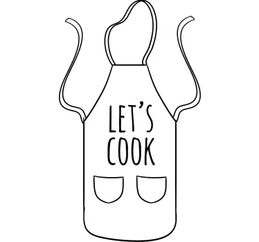Wandtattoos Küche Lass uns kochutensilien kochen - TenStickers
