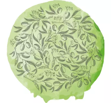 Wandtattoo pflanzen florale blätterdarstellung - TenStickers