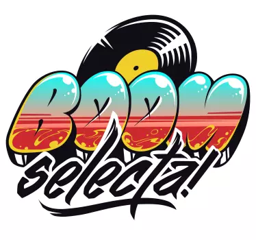 Sticker Set Musik-graffiti - TenStickers