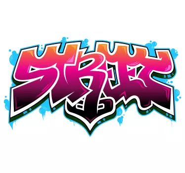 Aufkleber Text Graffiti street art 2 - TenStickers