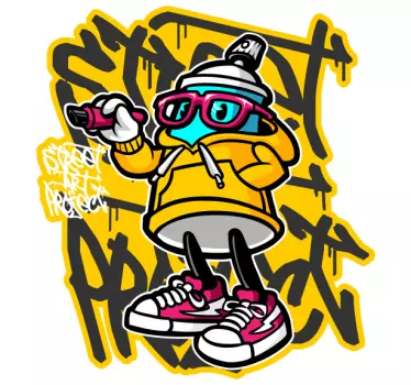 Aufkleber Text Cartoon street art graffiti - TenStickers