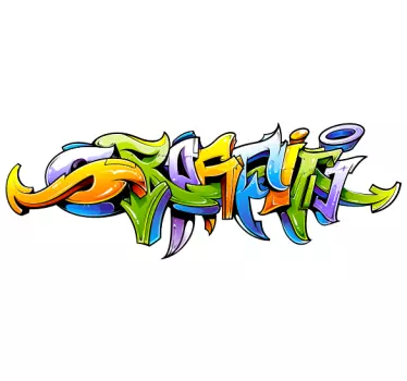 Sticker Set Graffiti mehrfarbig - TenStickers