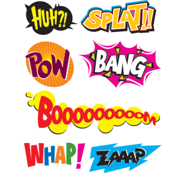 Comic Sprache Wandsticker - TenStickers