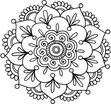 Indische Blume Aufkleber - TenStickers