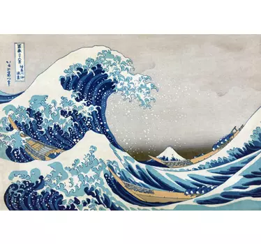 Welle Kanagawa Aufkleber - TenStickers