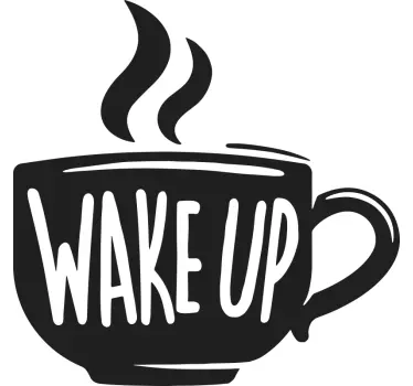 Wandtattoo Zitat kaffee-motivationszitat - TenStickers