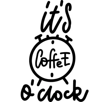 Wandspruch kaffeezeit-zitat - TenStickers