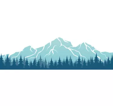 Sticker Natur Berg churfirsten - TenStickers