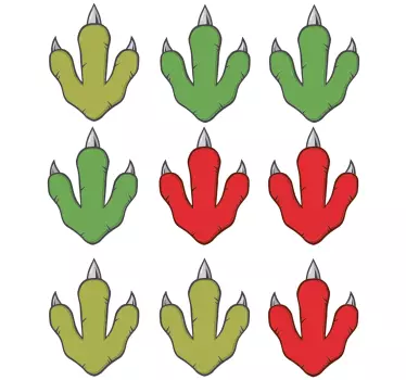 Dino Aufkleber Dinosaurier fußabdruck - TenStickers