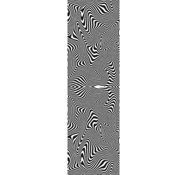 Duschkabinen Folie Zebra 3D effekt - TenStickers