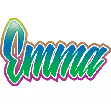 Wandspruch mit personalisierter namensschrift - TenStickers
