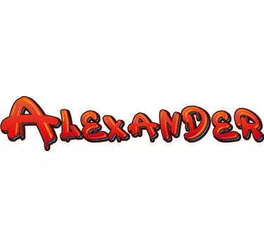 Wandspruch stilvoller individueller name - TenStickers