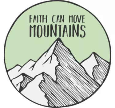 Wandtattoo zitat motivationsspruch berg - TenStickers
