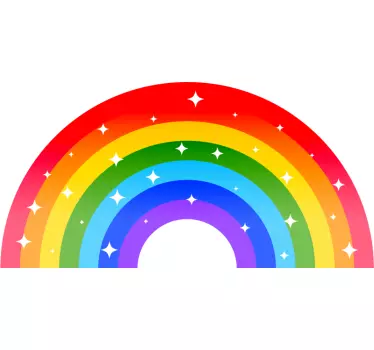 Comic Aufkleber Verblassender bunter regenbogen - TenStickers