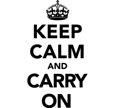 Keep Calm Aufkleber - TenStickers