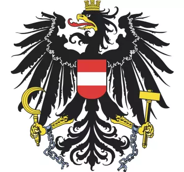 Wandtattoo Wohnzimmer Blume Österreich Flagge edelweiß - TenStickers