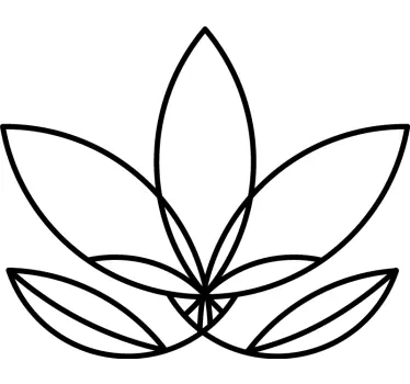 Wandtattoo pflanzen in stilisierten blattformen - TenStickers
