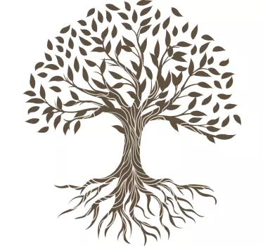 Wandtattoo Wald Baum des lebens vintage Hintergrund - TenStickers