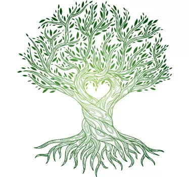 Wandtattoo Baum des Lebens mit Herz - TenStickers