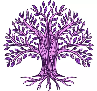 Wandtattoo pflanzen künstlerische baumgestaltung - TenStickers
