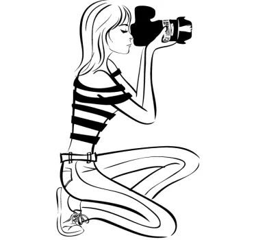 Fotografin Aufkleber - TenStickers