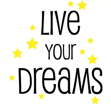 Wandspruch motivationsspruch für sternenliebhaber - TenStickers