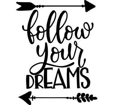 Wandspruch inspirierendes pfeil-zitat - TenStickers