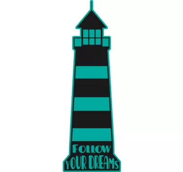Wandtattoo zitat leuchtturm traumführung - TenStickers