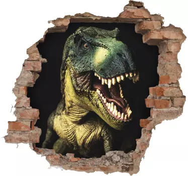 Dino Aufkleber Linsenförmig 3D - TenStickers