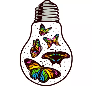 Wandtattoo schmetterling lebendige illustration - TenStickers