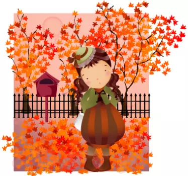 Wandtattoo Kinderzimmer Herbst - TenStickers