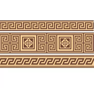 Wandtattoo griechisches Muster - TenStickers