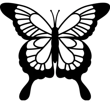 Wandtattoo schmetterling elegante form - TenStickers