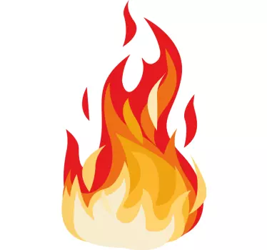 Feuer Effekt Autoaufkleber - TenStickers